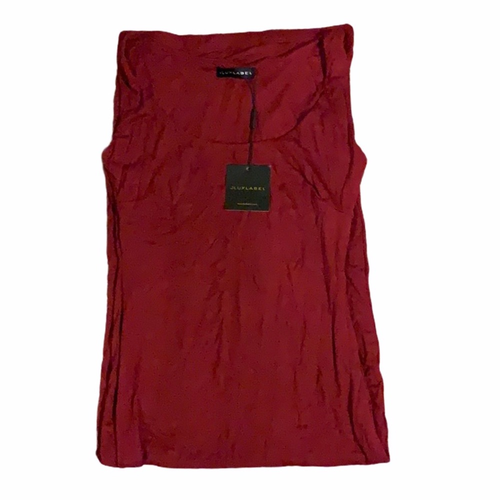 NWT JLUXLABEL Burgundy JLUXBASIX Tank Midi Dress
